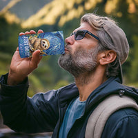 Sloth Starry Night 4 in 1 Can Cooler Tumbler I'm Not Lazy - Wonder Print Shop