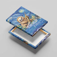 Sloth Starry Night Canvas Wall Art I'm Not Lazy - Wonder Print Shop