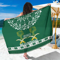 Saudi Arabia Christmas Sarong Coat Of Arms Milad Mubarak - Wonder Print Shop