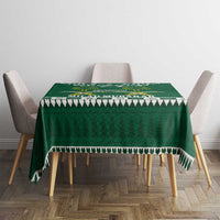 Saudi Arabia Christmas Tablecloth Coat Of Arms Milad Mubarak - Wonder Print Shop