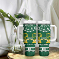 Saudi Arabia Christmas Tumbler With Handle Coat Of Arms Milad Mubarak - Wonder Print Shop