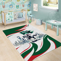 Saudi Arabia Horse Riders Area Rug Arab Style - Wonder Print Shop