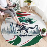 Saudi Arabia Horse Riders Round Carpet Arab Style