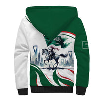 Saudi Arabia Horse Riders Sherpa Hoodie Arab Style - Wonder Print Shop
