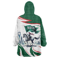 Saudi Arabia Horse Riders Wearable Blanket Hoodie Arab Style - Wonder Print Shop