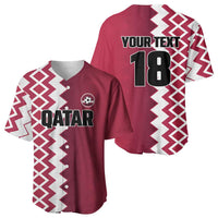 Custom Qatar Football Baseball Jersey Maroon One Go Champion - Wonder Print Shop