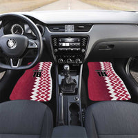 Custom Qatar Football Car Mats Maroon One Go Champion - Wonder Print Shop