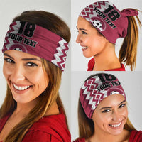 Custom Qatar Football Neck Gaiter Maroon One Go Champion - Wonder Print Shop