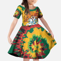 Lithuania Independence Day Family Matching Off Shoulder Maxi Dress and Hawaiian Shirt Vytis Knight National Pride