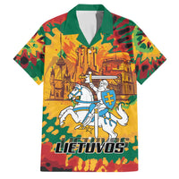 Lithuania Independence Day Family Matching Off Shoulder Maxi Dress and Hawaiian Shirt Vytis Knight National Pride