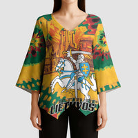 Lithuania Independence Day Kimono Sleeve Blouse Vytis Knight National Pride