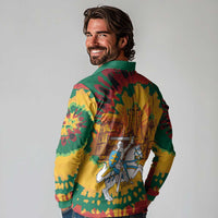 Lithuania Independence Day Long Sleeve Polo Shirt Vytis Knight National Pride