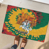 Lithuania Independence Day Rubber Doormat Vytis Knight National Pride