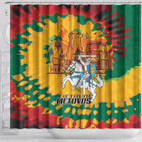 Lithuania Independence Day Shower Curtain Vytis Knight National Pride