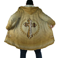 Greece Orthodox Cross Cloak Ancient Greek Key Gold Heritage