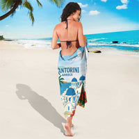 Greece Santorini Sarong Greek Island Blue Dome Architecture Art