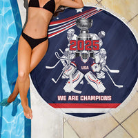 United States Ice Hockey Beach Blanket USA We Are Champions 2025