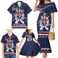 United States Ice Hockey Family Matching Mermaid Dress and Hawaiian Shirt USA We Are Champions 2025