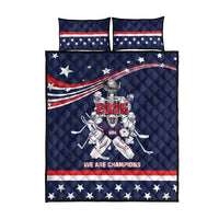 United States Ice Hockey Quilt Bed Set USA We Are Champions 2025
