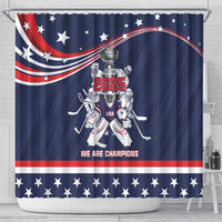 United States Ice Hockey Shower Curtain USA We Are Champions 2025