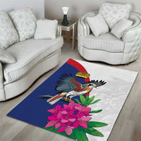 Furstentum Liechtenstein Area Rug Kestrel With Alpine Rose Flower