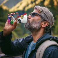 Furstentum Liechtenstein 4 in 1 Can Cooler Tumbler Kestrel With Alpine Rose Flower