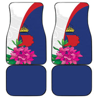 Furstentum Liechtenstein Car Mats Kestrel With Alpine Rose Flower