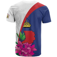 Furstentum Liechtenstein T Shirt Kestrel With Alpine Rose Flower
