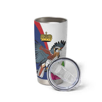 Furstentum Liechtenstein Tumbler Cup Kestrel With Alpine Rose Flower