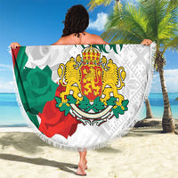 Personalized Bulgaria Independence Day Beach Blanket Suedinenieto Pravi Silata Folk Pattern