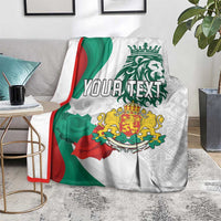 Personalized Bulgaria Independence Day Blanket Suedinenieto Pravi Silata Folk Pattern