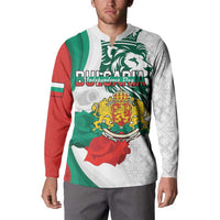 Personalized Bulgaria Independence Day Button Sweatshirt Suedinenieto Pravi Silata Folk Pattern