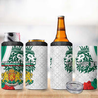 Personalized Bulgaria Independence Day 4 in 1 Can Cooler Tumbler Suedinenieto Pravi Silata Folk Pattern