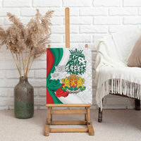 Personalized Bulgaria Independence Day Canvas Wall Art Suedinenieto Pravi Silata Folk Pattern