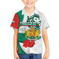 Personalized Bulgaria Independence Day Family Matching Off The Shoulder Long Sleeve Dress and Hawaiian Shirt Suedinenieto Pravi Silata Folk Pattern