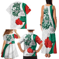 Personalized Bulgaria Independence Day Family Matching Tank Maxi Dress and Hawaiian Shirt Suedinenieto Pravi Silata Folk Pattern