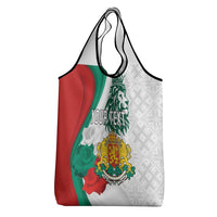 Personalized Bulgaria Independence Day Grocery Bag Suedinenieto Pravi Silata Folk Pattern