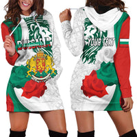 Personalized Bulgaria Independence Day Hoodie Dress Suedinenieto Pravi Silata Folk Pattern