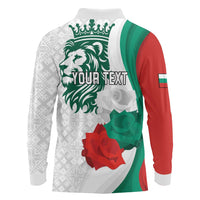 Personalized Bulgaria Independence Day Long Sleeve Polo Shirt Suedinenieto Pravi Silata Folk Pattern