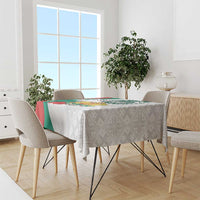 Personalized Bulgaria Independence Day Tablecloth Suedinenieto Pravi Silata Folk Pattern