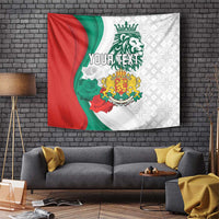Personalized Bulgaria Independence Day Tapestry Suedinenieto Pravi Silata Folk Pattern