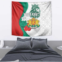 Personalized Bulgaria Independence Day Tapestry Suedinenieto Pravi Silata Folk Pattern