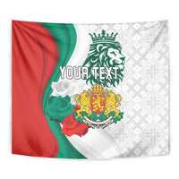 Personalized Bulgaria Independence Day Tapestry Suedinenieto Pravi Silata Folk Pattern