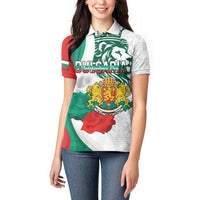Personalized Bulgaria Independence Day Women Polo Shirt Suedinenieto Pravi Silata Folk Pattern