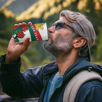 Personalized Bulgaria Unification Day 4 in 1 Can Cooler Tumbler Lion Rampant Red Rose