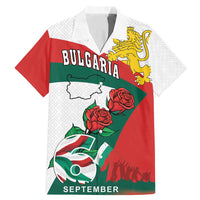 Personalized Bulgaria Unification Day Family Matching Mermaid Dress and Hawaiian Shirt Lion Rampant Red Rose