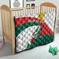 Personalized Bulgaria Unification Day Quilt Lion Rampant Red Rose
