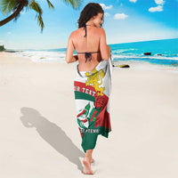 Personalized Bulgaria Unification Day Sarong Lion Rampant Red Rose