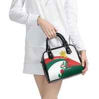 Personalized Bulgaria Unification Day Shoulder Handbag Lion Rampant Red Rose