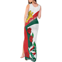 Personalized Bulgaria Unification Day Tank Maxi Dress Lion Rampant Red Rose